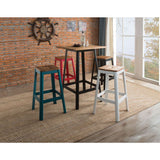 Jacotte Square Bar Table & Backless Bar Stools