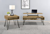 Fanning Lift-Top Coffee Table & End Table - 2pcs- Coffee Table + End Table
