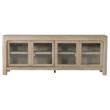 Solano 71" Arched TV Stand Media Console - Weathered Mango with Sliding Glass Doors – view 5