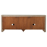 Solano 71" Arched TV Stand Media Console - Weathered Mango with Sliding Glass Doors – view 9