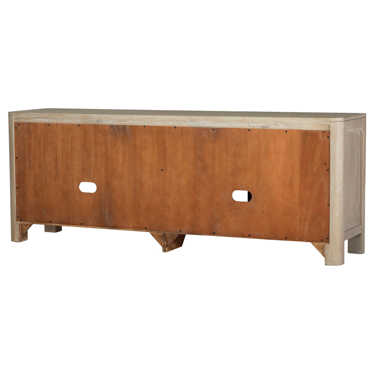 Solano 71" Arched TV Stand Media Console - Weathered Mango with Sliding Glass Doors – view 10