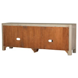 Solano 71" Arched TV Stand Media Console - Weathered Mango with Sliding Glass Doors – view 10
