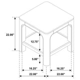 Solano Square Coffee Table, End Table & Console - Arched Legs with Shelf in Weathered Mango – view 19