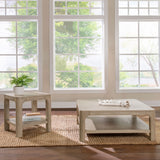 Solano Square Coffee Table, End Table & Console - 2pcs- Coffee Table + End Table