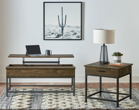 Byers Lift-Top Coffee Table & End Table - 2pcs- Coffee Table + End Table