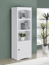 Laughlin 78" TV Stand & Entertainment Center with Media Towers - Adjustable Shelves in White – view 4