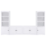 Laughlin 78" TV Stand & Entertainment Center with Media Towers - Adjustable Shelves in White – view 5