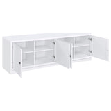 Laughlin 78" TV Stand & Entertainment Center with Media Towers - Adjustable Shelves in White – view 7
