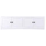 Laughlin 78" TV Stand & Entertainment Center with Media Towers - Adjustable Shelves in White – view 8