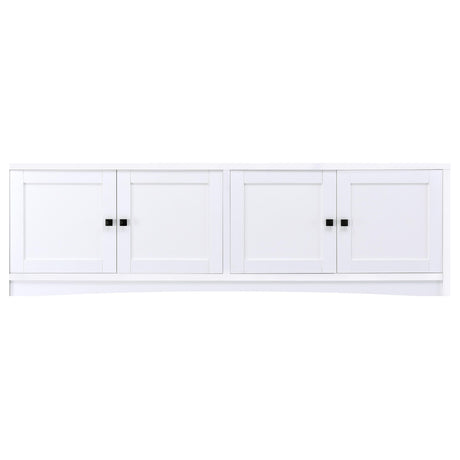 Laughlin 78" TV Stand & Entertainment Center with Media Towers - Adjustable Shelves in White – view 8