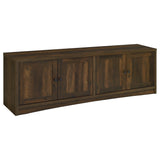 Laughlin 78" TV Stand & Entertainment Center with Media Towers - Adjustable Shelves in Dark Pine – view 5