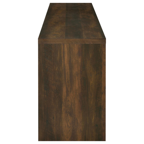 Laughlin 78" TV Stand & Entertainment Center with Media Towers - Adjustable Shelves in Dark Pine – view 9