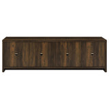 Laughlin 78" TV Stand & Entertainment Center with Media Towers - Adjustable Shelves in Dark Pine – view 11