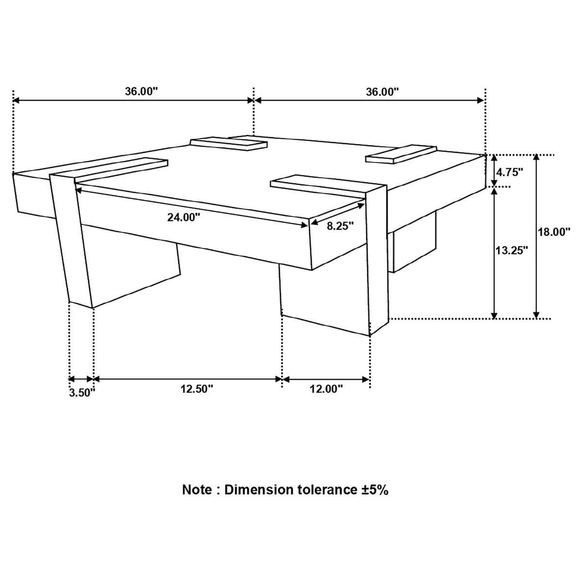 Samira 36" Square Solid Sheesham Wood Coffee Table - Natural Finish with Geometric Detailing – view 14