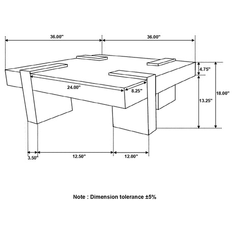 Samira 36" Square Solid Sheesham Wood Coffee Table - Natural Finish with Geometric Detailing – view 14
