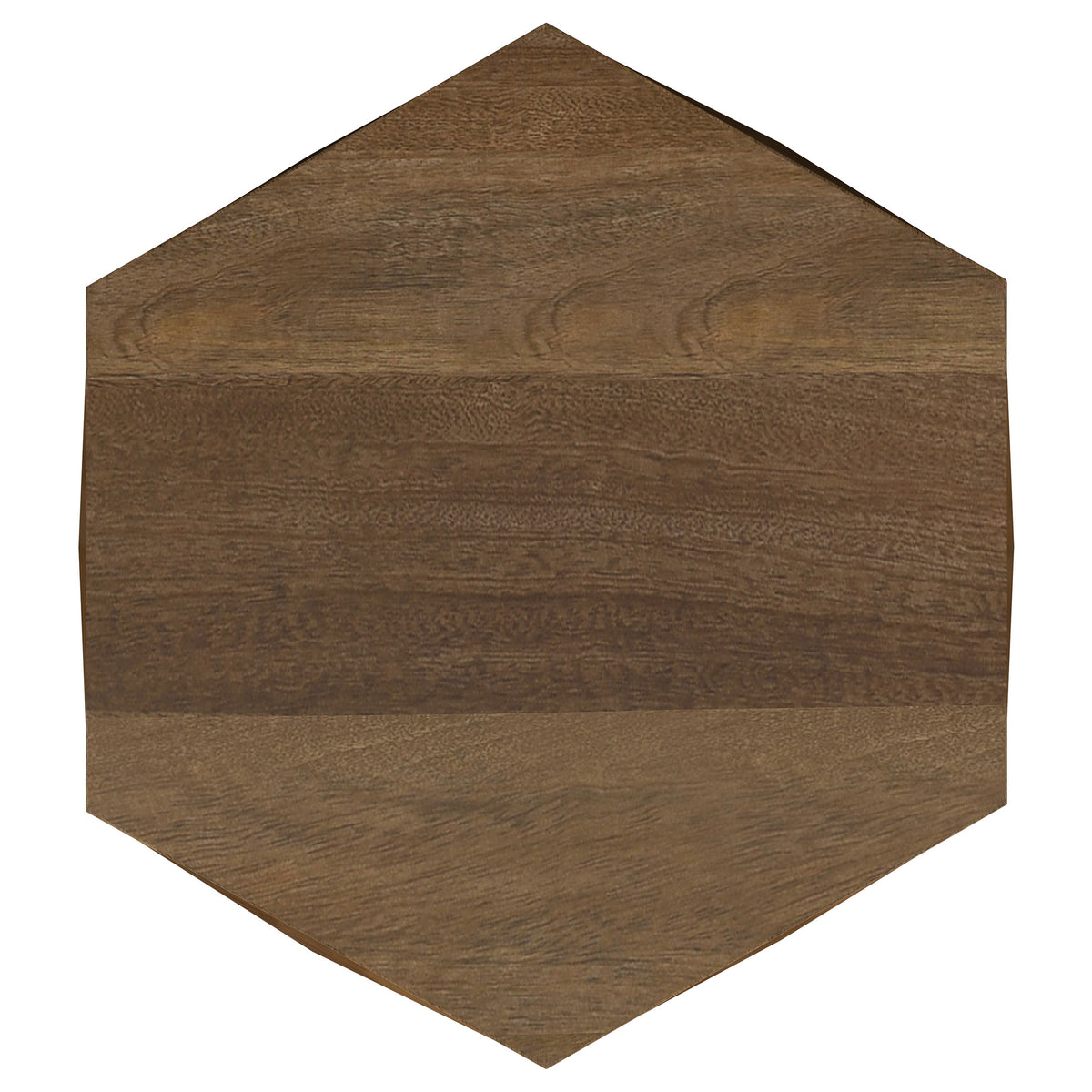 Zalika Hexagonal Solid Mango Wood Coffee Table & End Table - Faceted Natural Finish, Table Sets – view 12