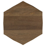 Zalika Hexagonal Solid Mango Wood Coffee Table & End Table - Faceted Natural Finish, Table Sets – view 12