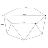Zalika Hexagonal Solid Mango Wood Coffee Table & End Table - Faceted Natural Finish, Table Sets – view 8