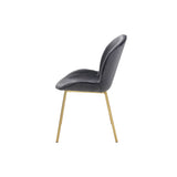 Chuchip Wingback Velvet Dining Chairs (Set of 2)