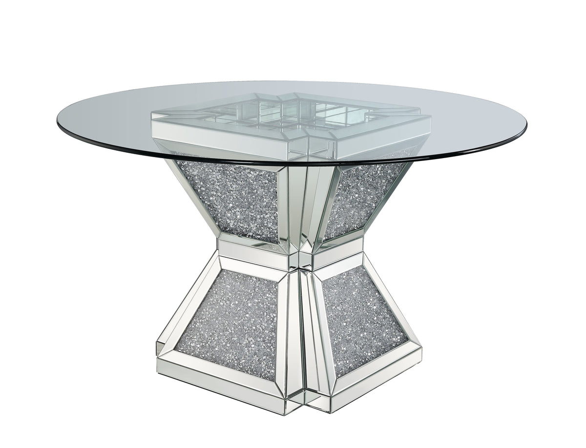 Noralie Round Glass Dining Table