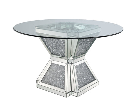 Noralie Round Glass Dining Table