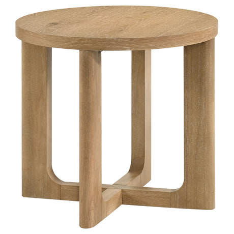 Kessler Round Sculptural Coffee & End Tables - Round End Table