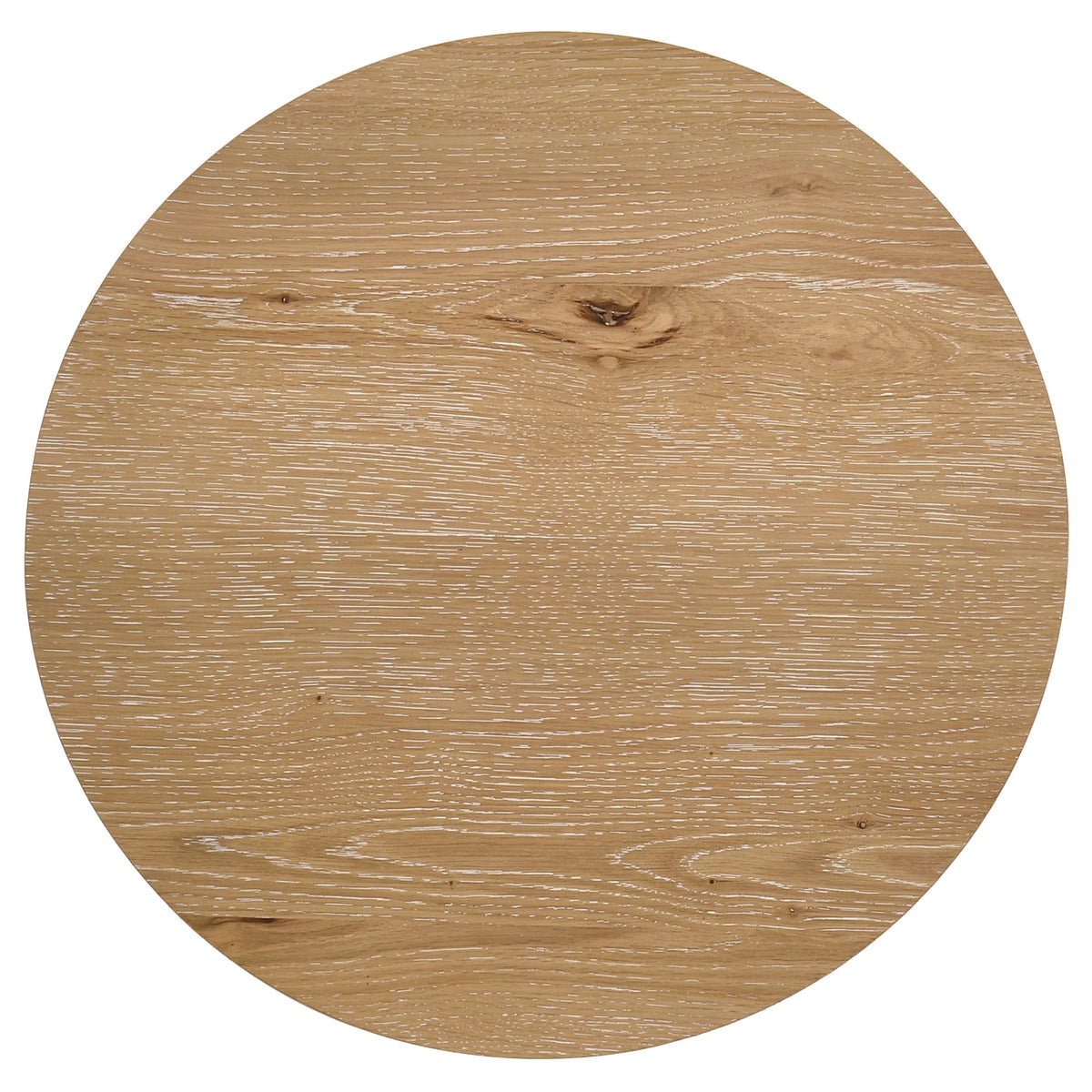 Kessler Round Sculptural Coffee & End Tables - Intersecting Curved Base in Light Oak – view 16