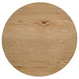 Kessler Round Sculptural Coffee & End Tables - Intersecting Curved Base in Light Oak – view 16
