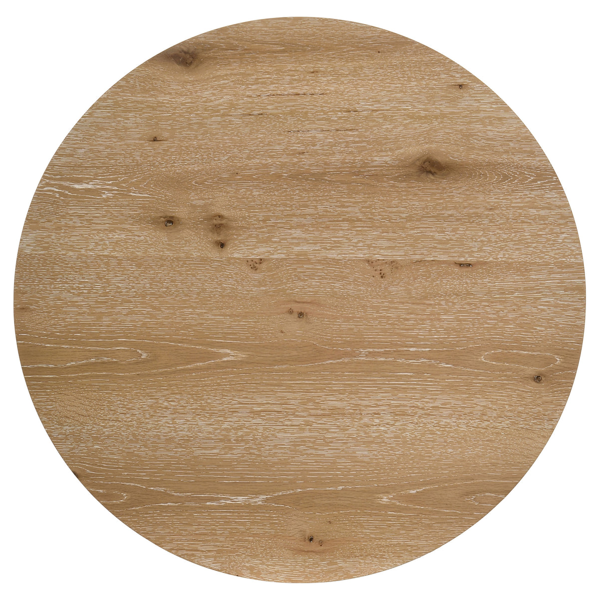 Kessler Round Sculptural Coffee & End Tables - Intersecting Curved Base in Light Oak – view 9