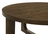 Kessler Round Sculptural Coffee Table & End Table Sets - Curved Open Base, Brown White Oak Veneer – view 16