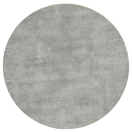 Hadi Round Coffee Table & End Table Sets - Faux Cement SmartTop with Gunmetal Hairpin Base – view 13