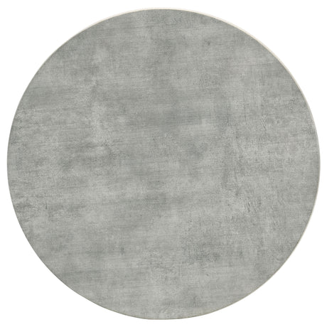 Hadi Round Coffee Table & End Table Sets - Faux Cement SmartTop with Gunmetal Hairpin Base – view 20