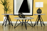 Hadi Round Coffee Table & End Table Sets - 3pcs- Coffee Table + 2 End Tables