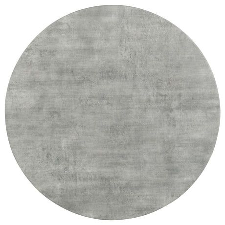 Hadi Round Coffee Table & End Table Sets - Faux Cement SmartTop with Gunmetal Hairpin Base – view 8