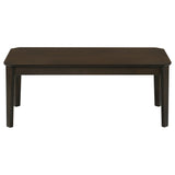 Amaro 3-Piece Coffee & End Table Set - Notched Corners & Tapered Legs in Dark Brown – view 4