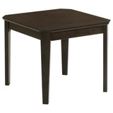 Amaro 3-Piece Coffee & End Table Set - Notched Corners & Tapered Legs in Dark Brown – view 7