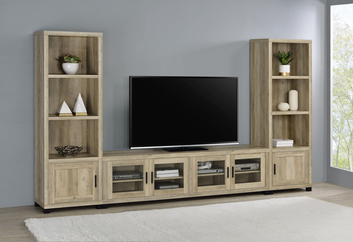 Sachin 79" TV Stand & 3-Piece Entertainment Center - 3pcs- TV Stand + 2 Media Towers