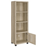 Sachin 79" TV Stand & 3-Piece Entertainment Center - Rustic Distressed Pine with Glass Doors – view 5