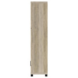 Sachin 79" TV Stand & 3-Piece Entertainment Center - Rustic Distressed Pine with Glass Doors – view 7