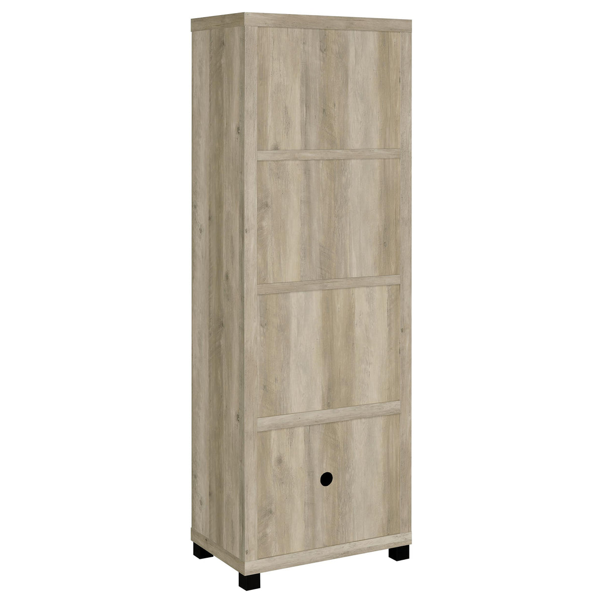 Sachin 79" TV Stand & 3-Piece Entertainment Center - Rustic Distressed Pine with Glass Doors – view 8