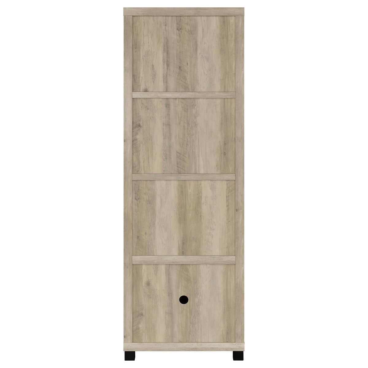 Sachin 79" TV Stand & 3-Piece Entertainment Center - Rustic Distressed Pine with Glass Doors – view 9