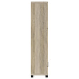 Sachin 79" TV Stand & 3-Piece Entertainment Center - Rustic Distressed Pine with Glass Doors – view 10