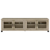 Sachin 79" TV Stand & 3-Piece Entertainment Center - Rustic Distressed Pine with Glass Doors – view 13