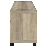 Sachin 79" TV Stand & 3-Piece Entertainment Center - Rustic Distressed Pine with Glass Doors – view 17