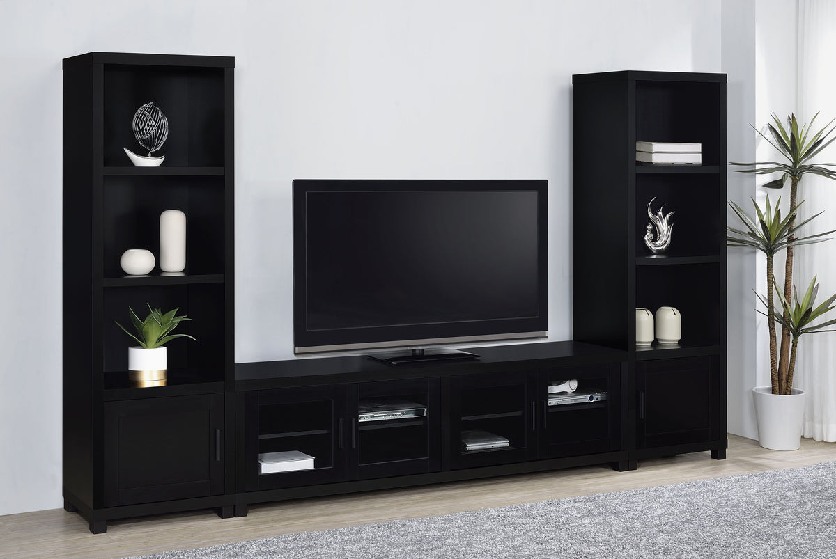 Jupiter 79" TV Stand & Entertainment Center with Media Towers - 3pcs- TV Stand + 2 Media Towers