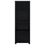 Jupiter 79" TV Stand & Entertainment Center with Media Towers - Glass Doors in Black – view 7