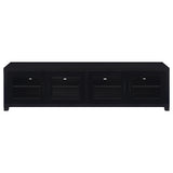 Jupiter 79" TV Stand & Entertainment Center with Media Towers - Glass Doors in Black – view 13