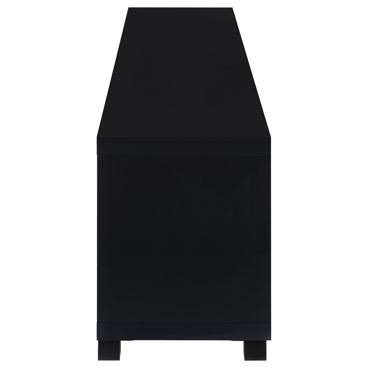 Jupiter 79" TV Stand & Entertainment Center with Media Towers - Glass Doors in Black – view 14