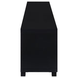 Jupiter 79" TV Stand & Entertainment Center with Media Towers - Glass Doors in Black – view 14
