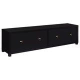 Jupiter 79" TV Stand & Entertainment Center with Media Towers - Glass Doors in Black – view 15
